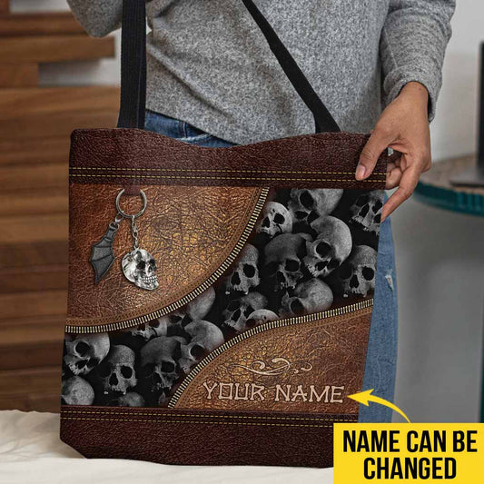 Skull Halloween Personalized Tote Bag