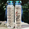 Peace Love Nightmare - Personalized Nightmare Water Tracker Bottle