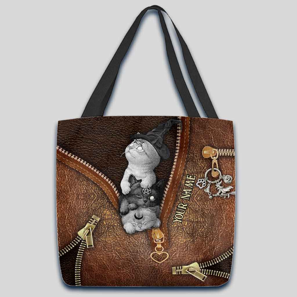 Witch Cats Personalized Tote Bag