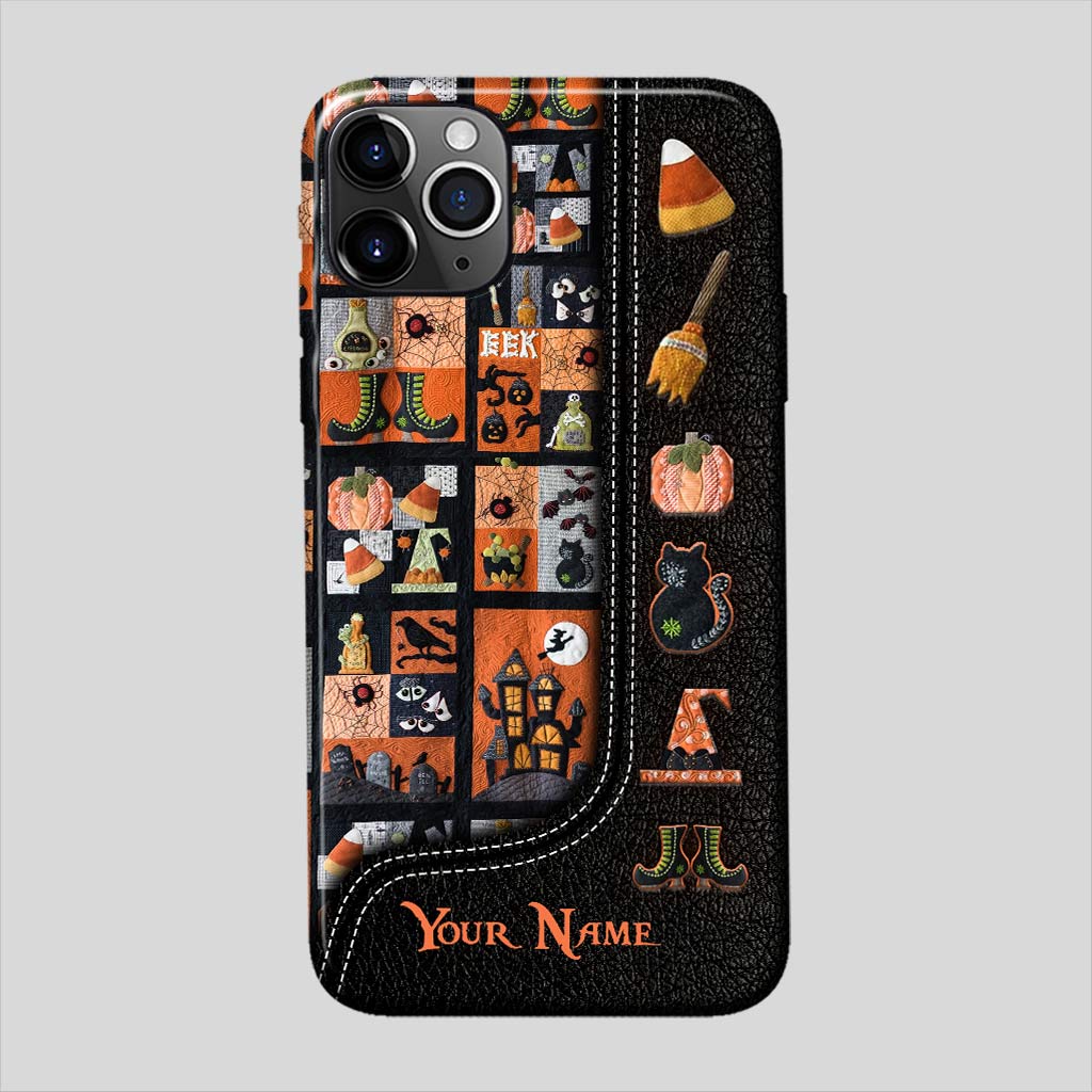 My Broom Broke So Now I Quilt Halloween Personalized Phone Case