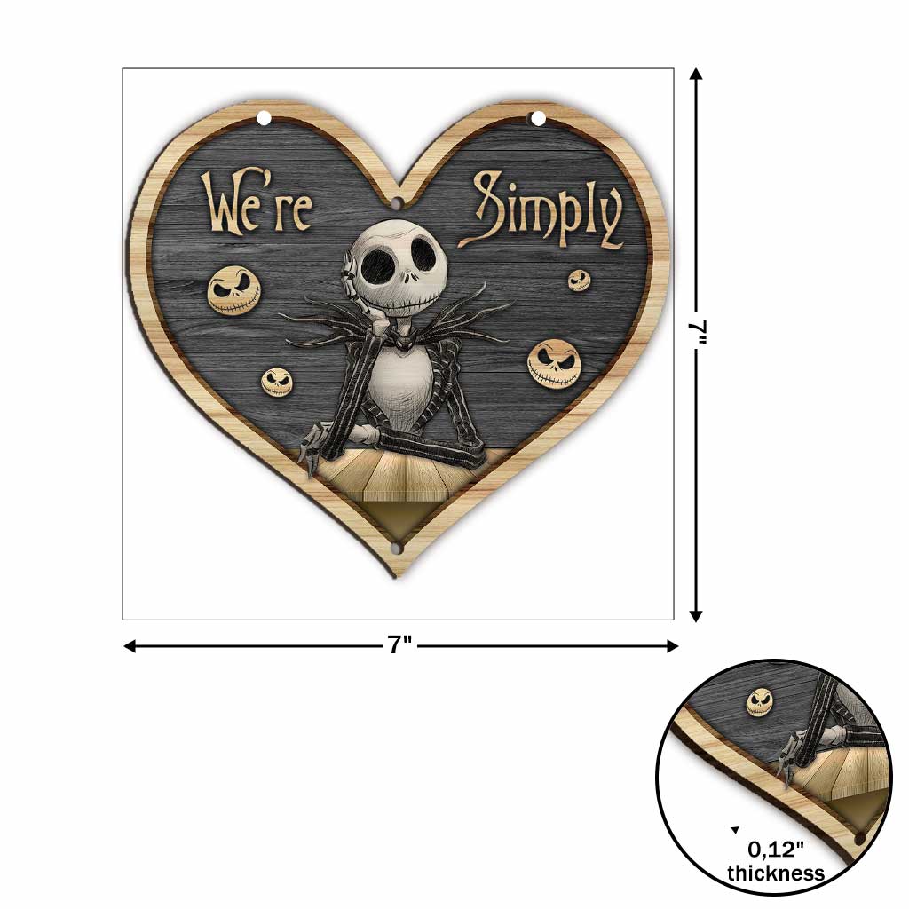 We're Simply Meant To Be - Personalized Couple Nightmare 3 Pieces Garland