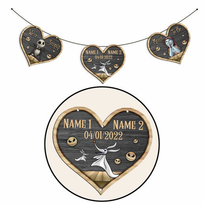 We're Simply Meant To Be - Personalized Couple Nightmare 3 Pieces Garland