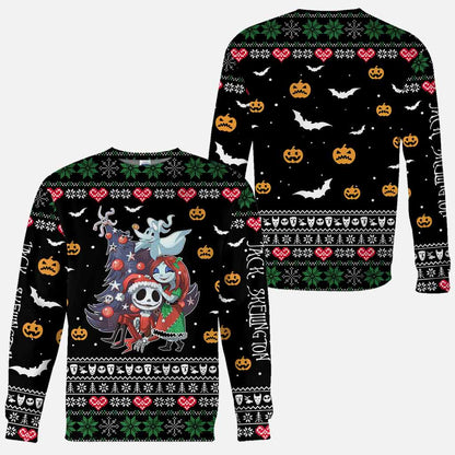 Merry Creepmas - Nightmare All Over T-shirt and Hoodie 1121