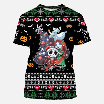 Merry Creepmas - Nightmare All Over T-shirt and Hoodie 1121