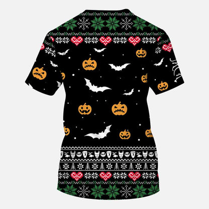 Merry Creepmas - Nightmare All Over T-shirt and Hoodie 1121