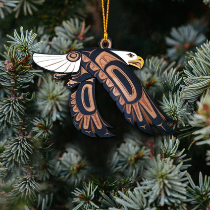 Indigenous - Christmas American Indian Ornament (Printed On Both Sides)