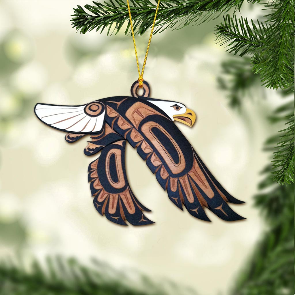 Indigenous - Christmas American Indian Ornament (Printed On Both Sides)