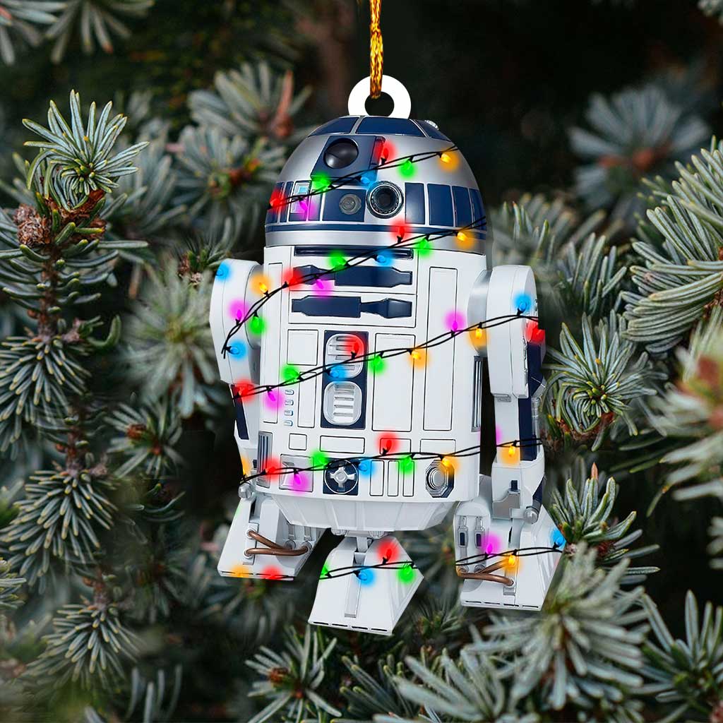 R2-D2 Droid - Christmas The Force Ornament (Printed On Both Sides)