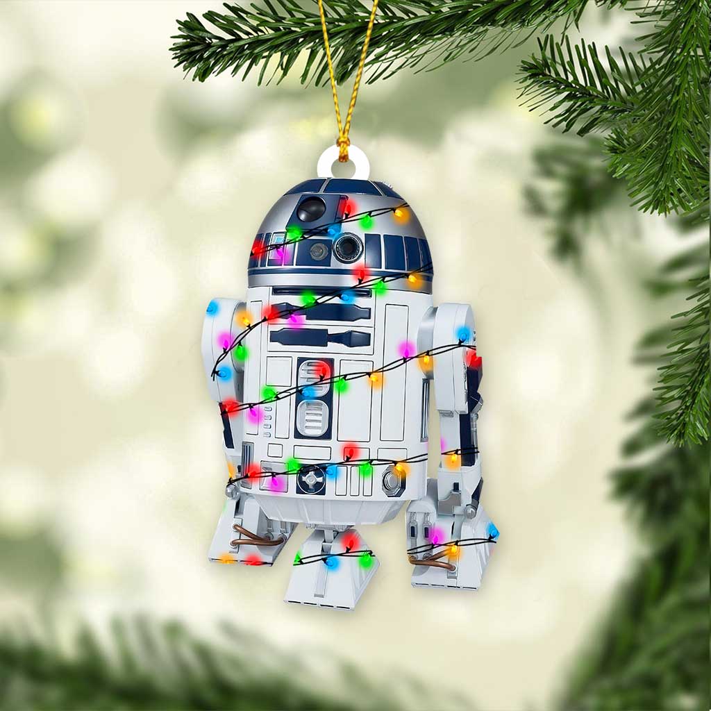 R2-D2 Droid - Christmas The Force Ornament (Printed On Both Sides)