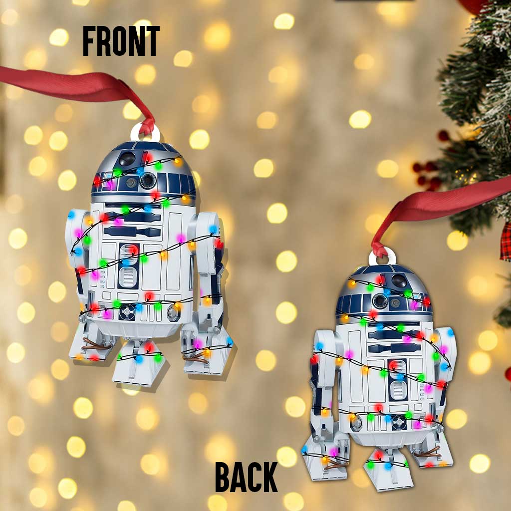 R2-D2 Droid - Christmas The Force Ornament (Printed On Both Sides)