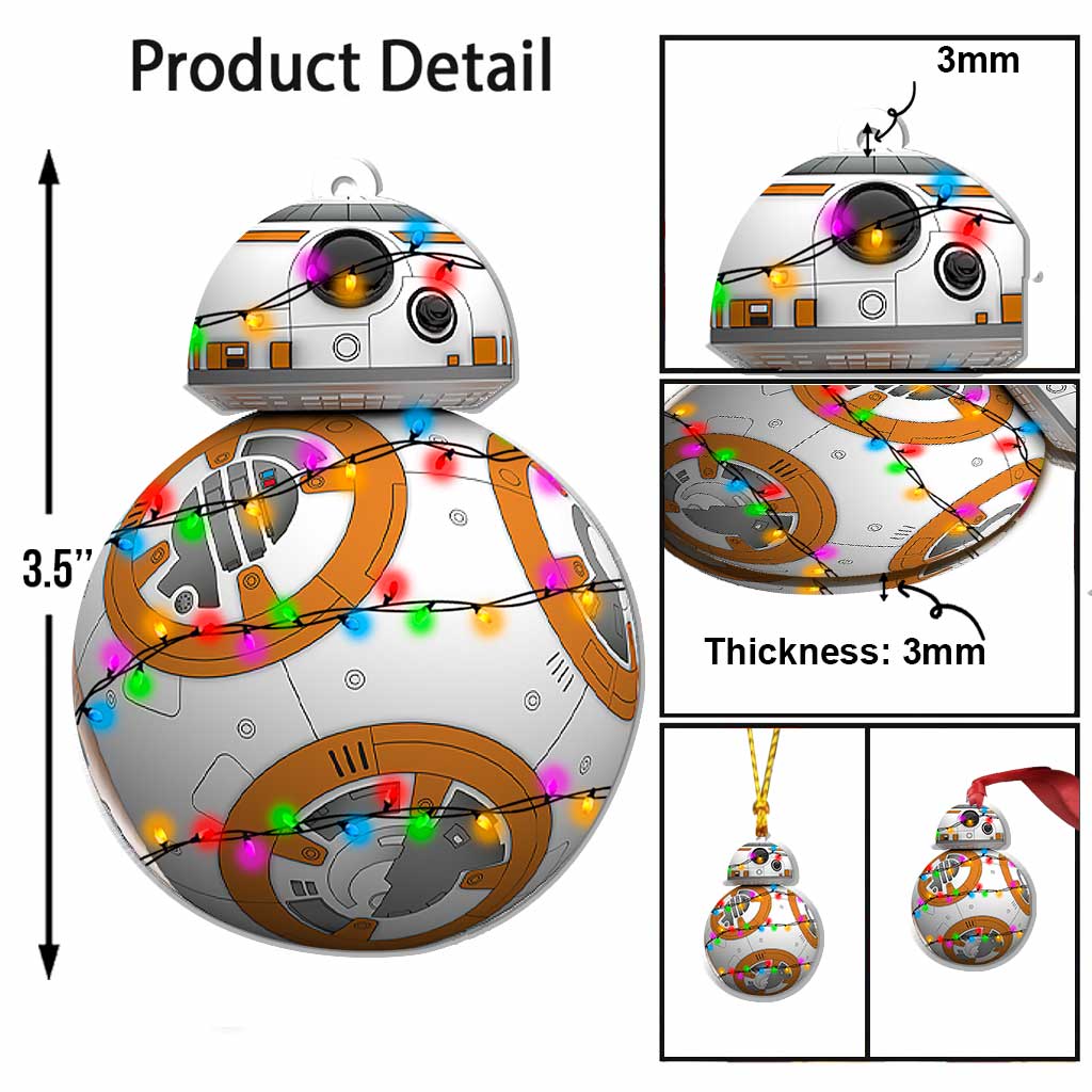 Sphero BB-9E - Christmas The Force Ornament (Printed On Both Sides)