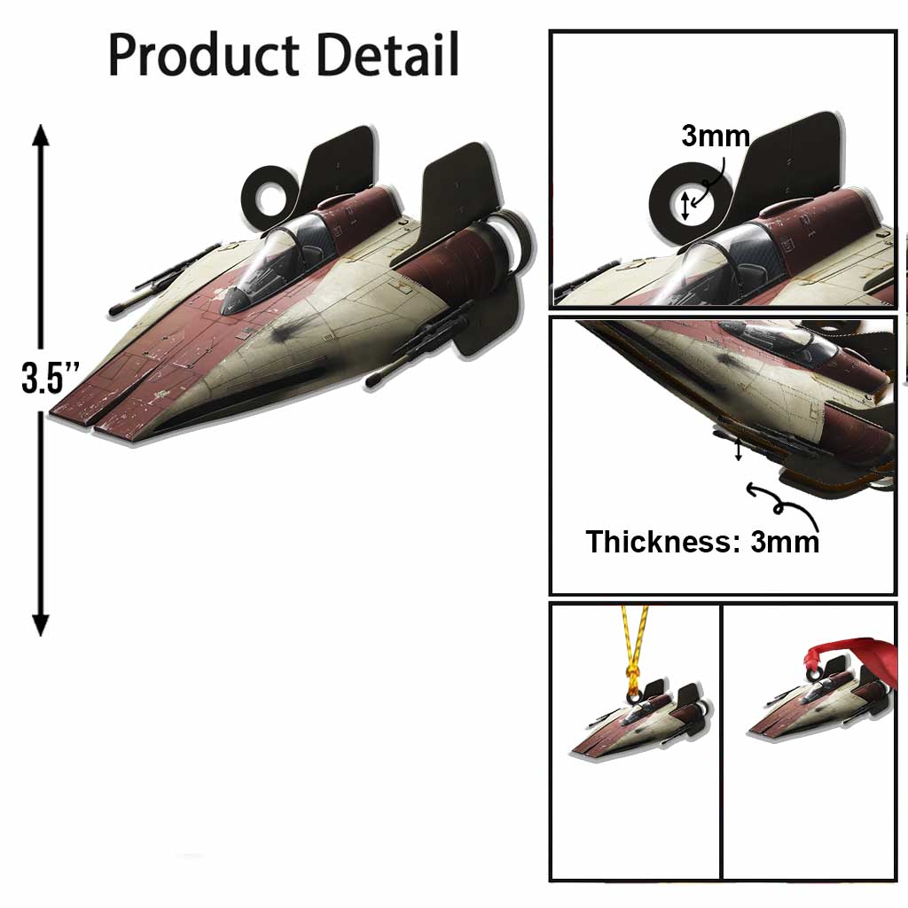 A Wing Base - Christmas The Force Ornament (Printed On Both Sides)