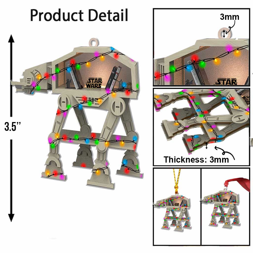 AT-AT Walker - Christmas The Force Ornament (Printed On Both Sides)