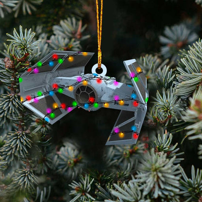 TIE fighter - Christmas The Force Ornament (Printed On Both Sides)