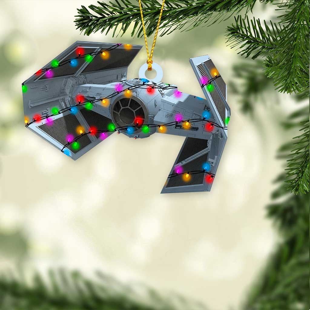 TIE fighter - Christmas The Force Ornament (Printed On Both Sides)