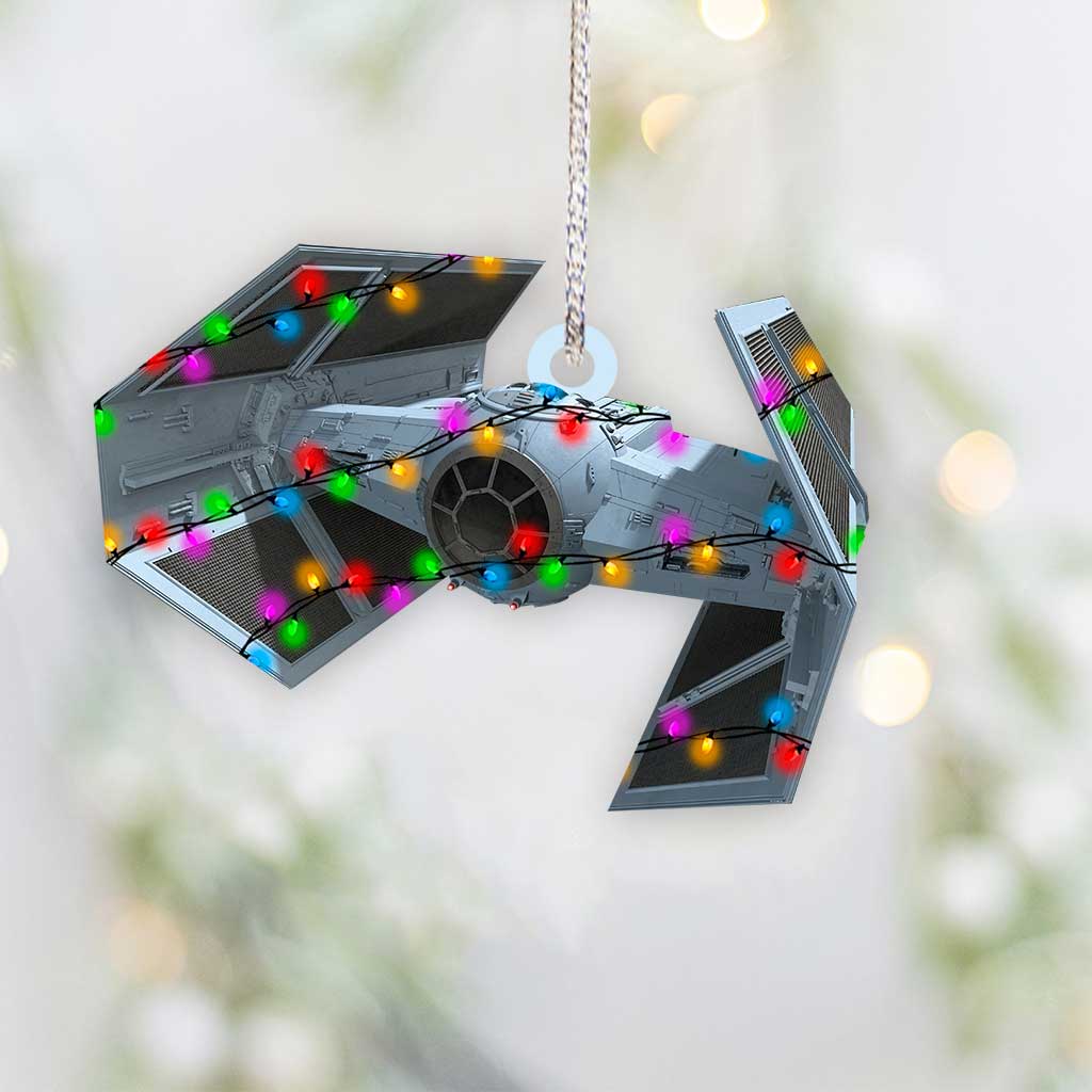 TIE fighter - Christmas The Force Ornament (Printed On Both Sides)