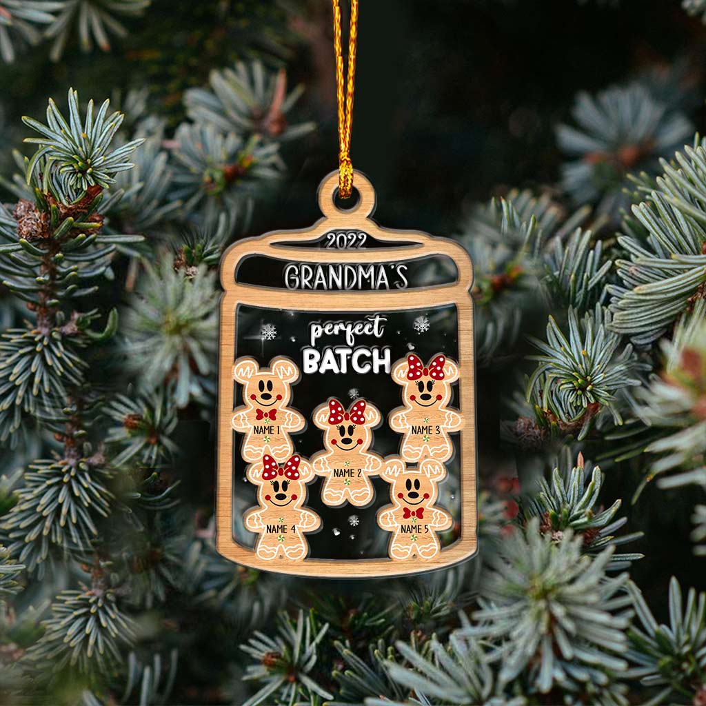 Grandma's Magical Perfect Batch - Personalized Christmas Layers Mix Ornament