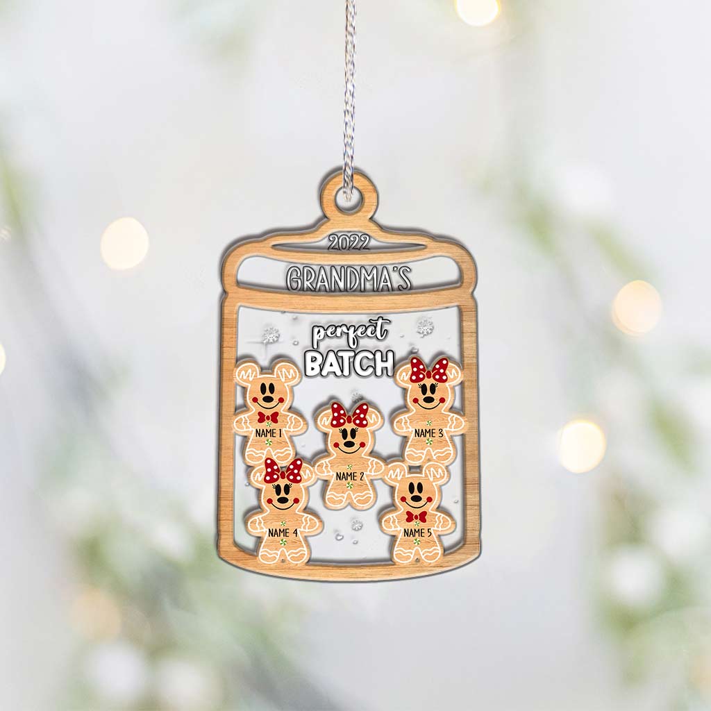 Grandma's Magical Perfect Batch - Personalized Christmas Layers Mix Ornament