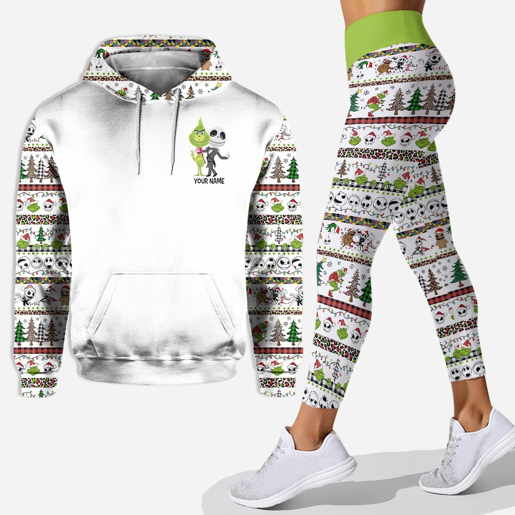 Merry Christmas - Personalized Christmas Stole Hoodie and Leggings