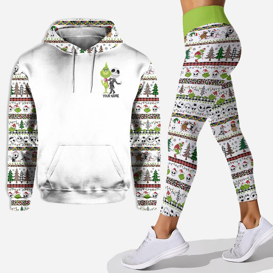 Merry Christmas - Personalized Christmas Stole Hoodie and Leggings