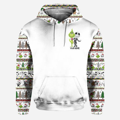 Merry Christmas - Personalized Christmas Stole Hoodie and Leggings