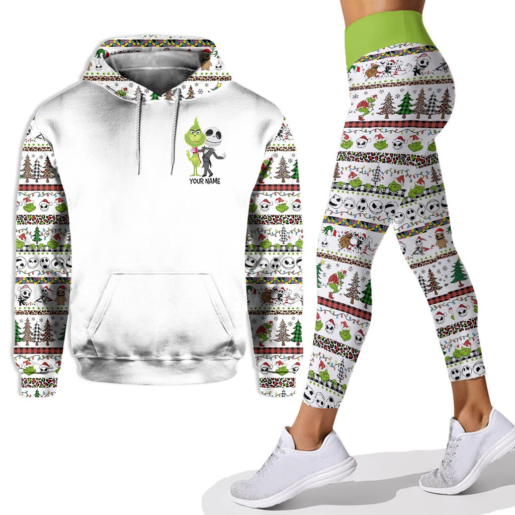 Merry Christmas - Personalized Christmas Stole Hoodie and Leggings