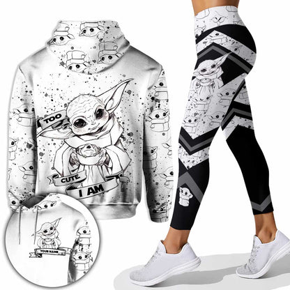 Too Cute I Am - Personalized Hoodie and Leggings