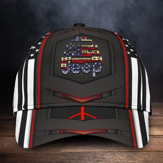 American Flag Car Classic Cap 0523