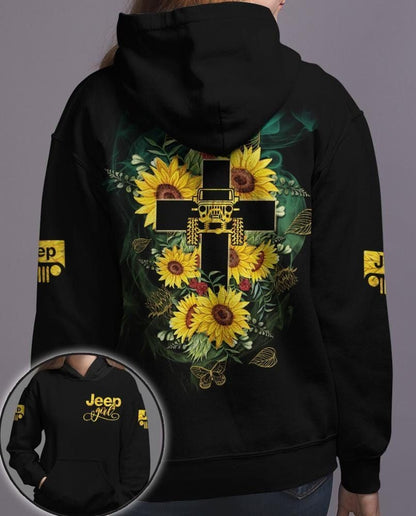 Sunflower Cross Car All Over Shirt 0523