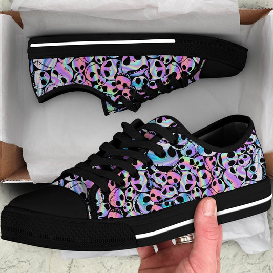 Hologram Pattern Nightmare Low Top Shoes 0523