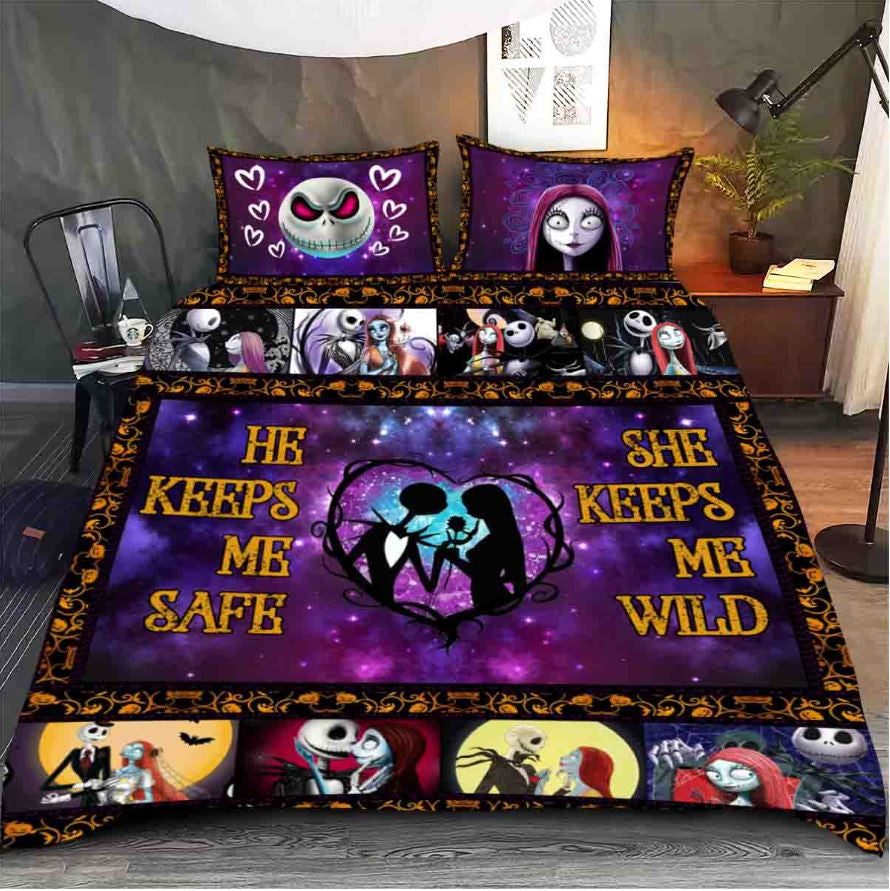 He Keeps Me Safe Nightmare Bedding Set 0523