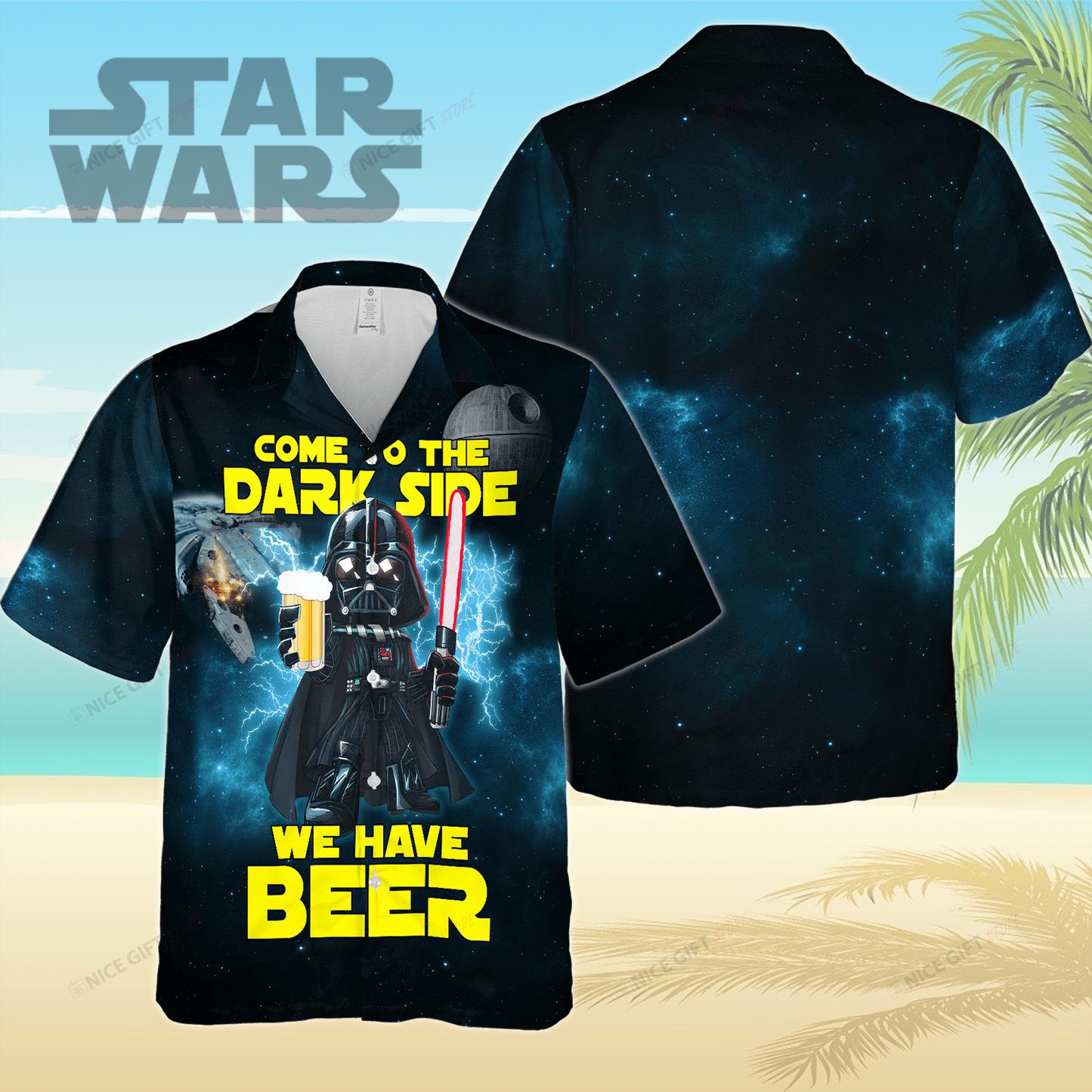 Come To The Dark Side We Have Beer The Force Hawaiian Shirt 0523