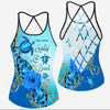 Salty Lil&#39; Beach - Personalized Turtle Cross Tank Top