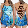 Salty Lil&#39; Beach - Personalized Turtle Cross Tank Top