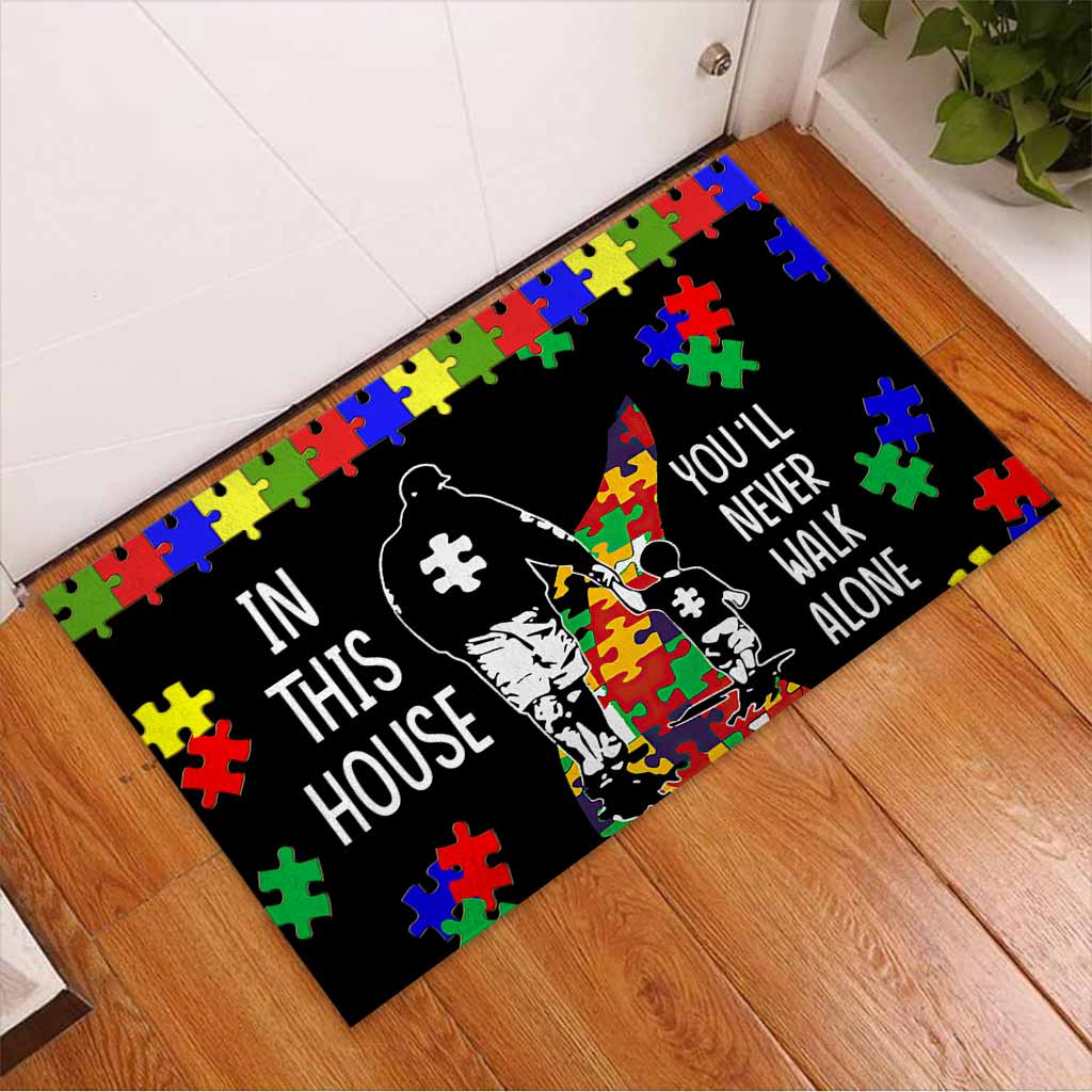 In This House - Autism Awareness Doormat