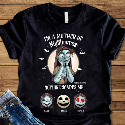 Nothing Scares Me - Personalized Mother's Day Father's Day Nightmare T-shirt and Hoodie