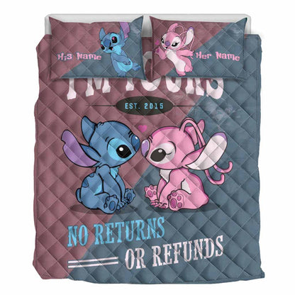 I'm Yours No Returns - Personalized Quilt Set