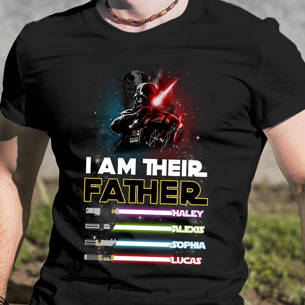 I Am Their Father - Personalized Father's Day The Force T-shirt and Hoodie abtest