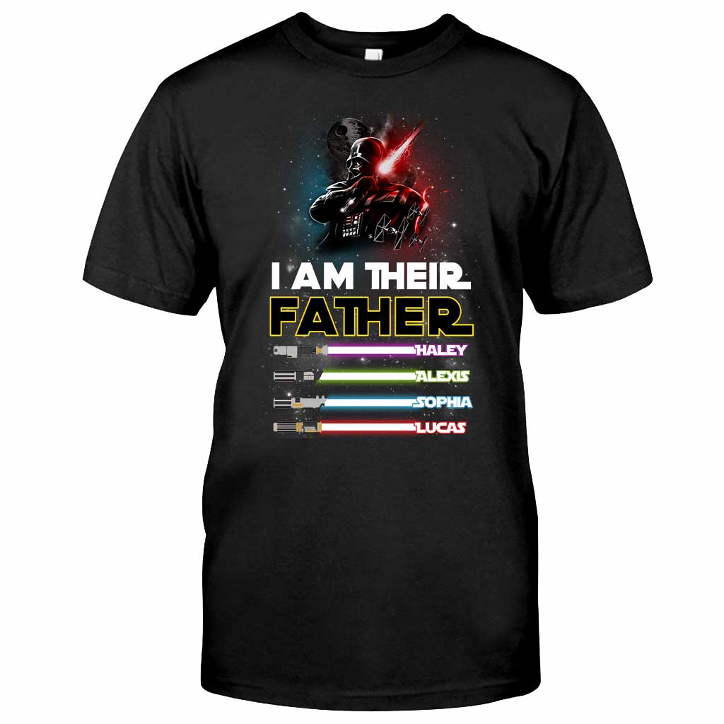 I Am Their Father - Personalized Father's Day The Force T-shirt and Hoodie abtest