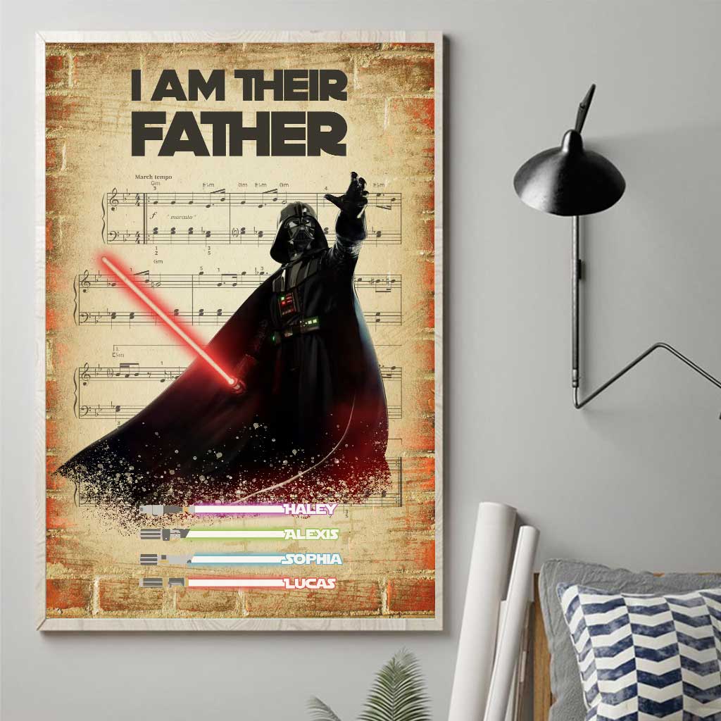 I Am Their Father - Personalized Father's Day The Force Poster