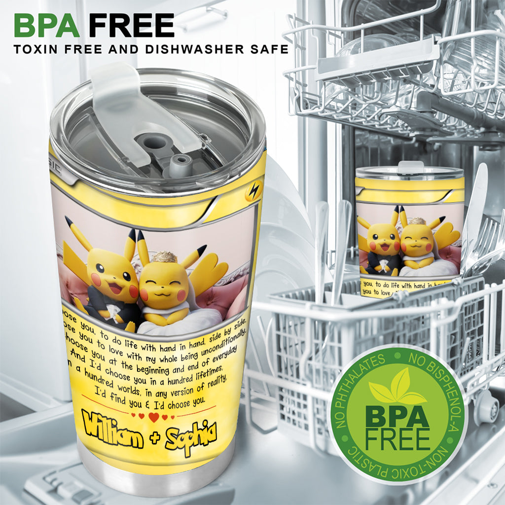 I Choose You - Personalized Monster Trainer Tumbler