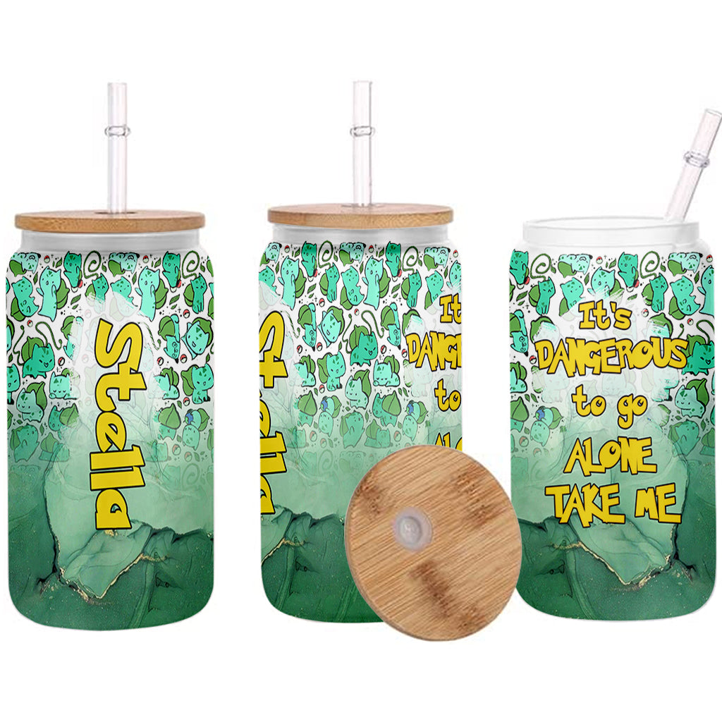 Take Me - Personalized Monster Trainer Can Glass