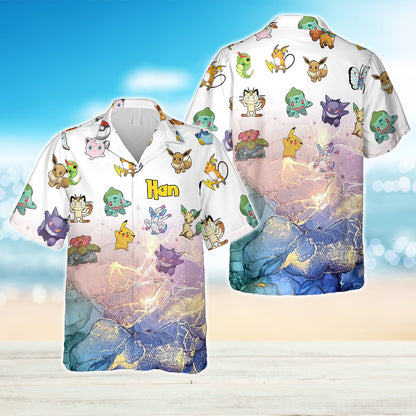 This Is What An Awesome Monster Trainer Looks Like - Personalized Monster Trainer Hawaiian Shirt