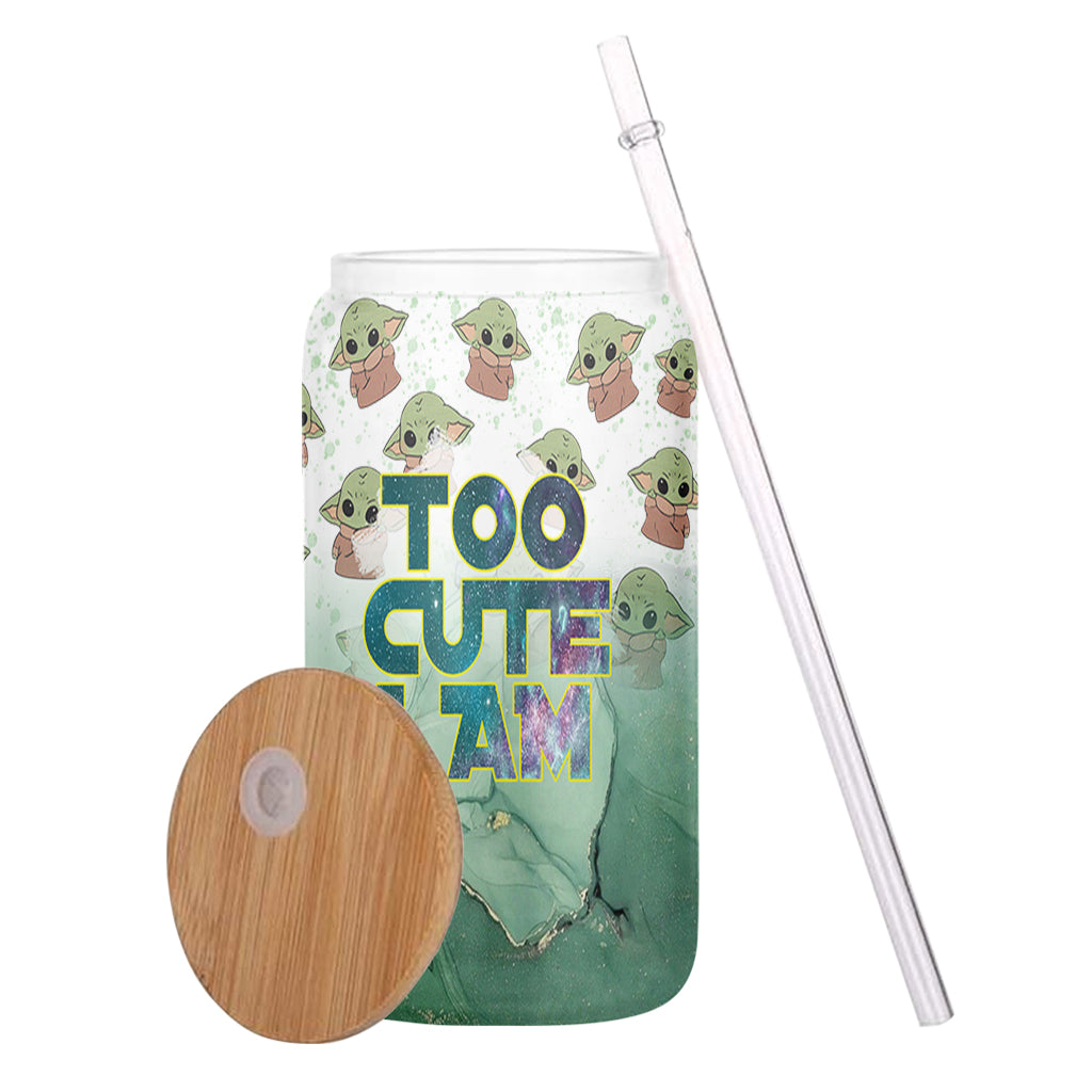 The Child Too Cute I Am - Personalized The Force Can Glass