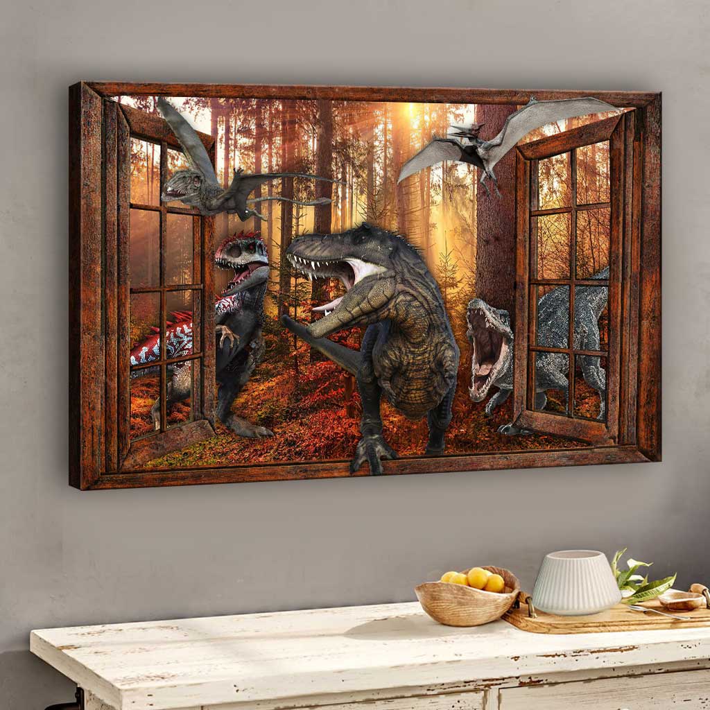 The Most Beautiful Time - Dinosaur Canvas And Poster