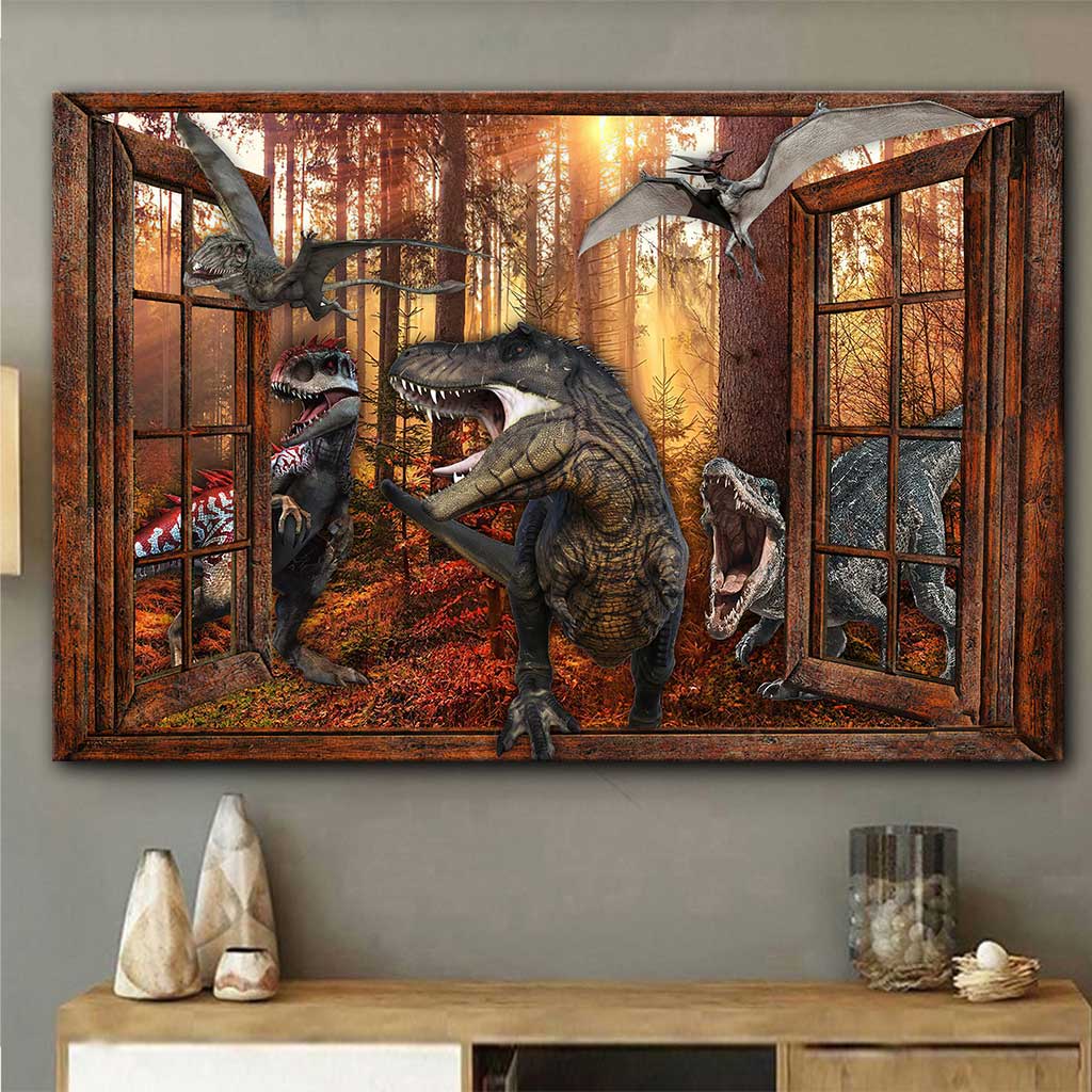 The Most Beautiful Time - Dinosaur Canvas And Poster