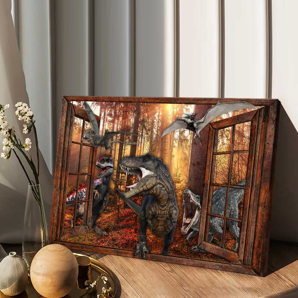 The Most Beautiful Time - Dinosaur Canvas And Poster