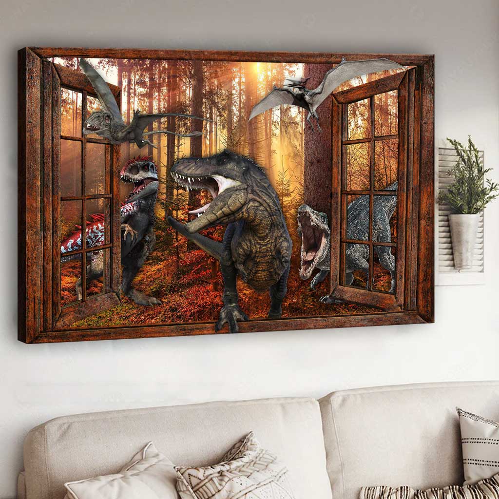 The Most Beautiful Time - Dinosaur Canvas And Poster