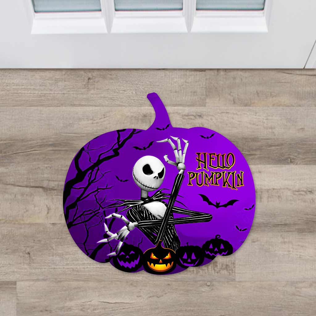 Hello Pumpkin Happy Autumn - Nightmare Shaped Doormat