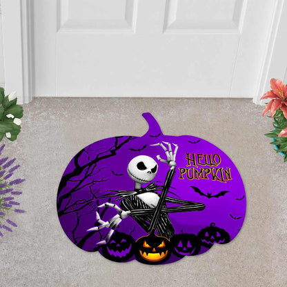 Hello Pumpkin Happy Autumn - Nightmare Shaped Doormat